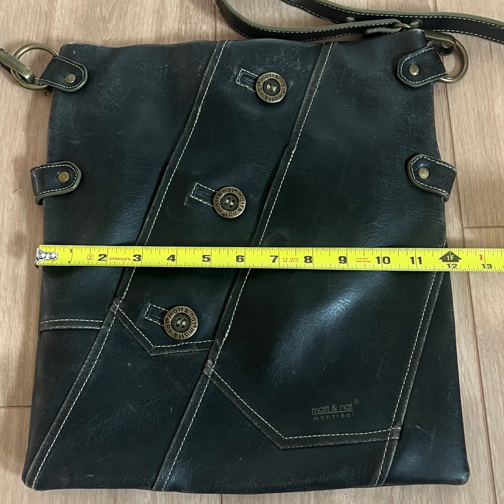 Vintage Matt & Nat Black Vegan Leather Bag - Picture 10 of 11